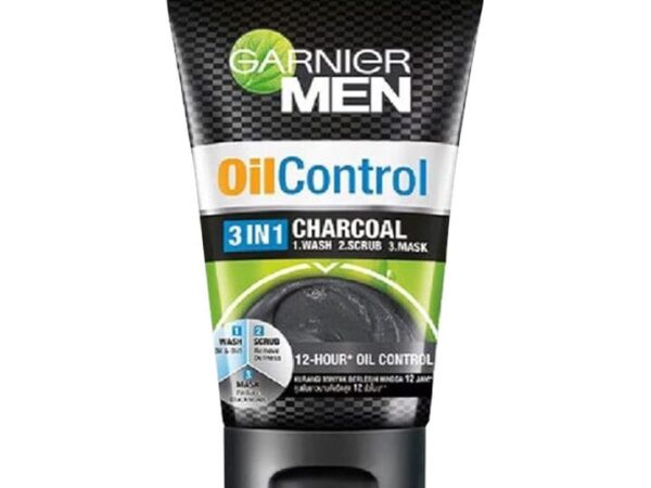 GARNIER MEN FACE WASH OIL CONTROL CHARCOAL 3IN1 100ML by Garnier - Authentic Beauty Product in Pakistan