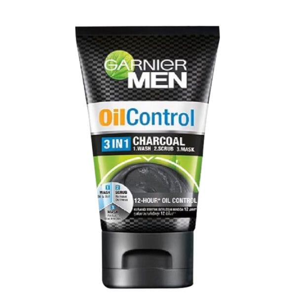 GARNIER MEN FACE WASH OIL CONTROL CHARCOAL 3IN1 100ML by Garnier - Authentic Beauty Product in Pakistan
