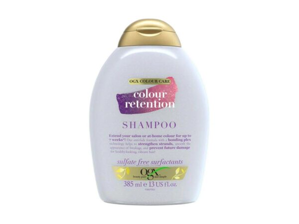 OGX – Colour Retention Shampoo – Sulfate-Free UV Protection For Vibrant, Lasting Hair Color – 385ml