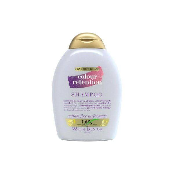OGX – Colour Retention Shampoo – Sulfate-Free UV Protection For Vibrant, Lasting Hair Color – 385ml