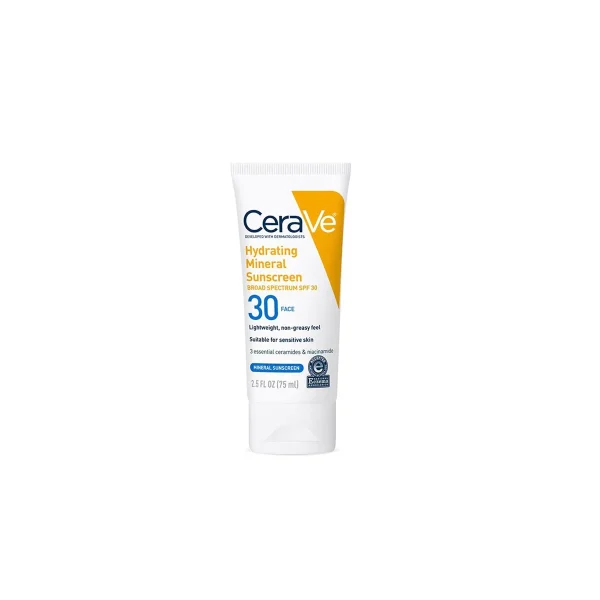 CeraVe Hydrating Mineral Sunscreen SPF 30 | 75ml*