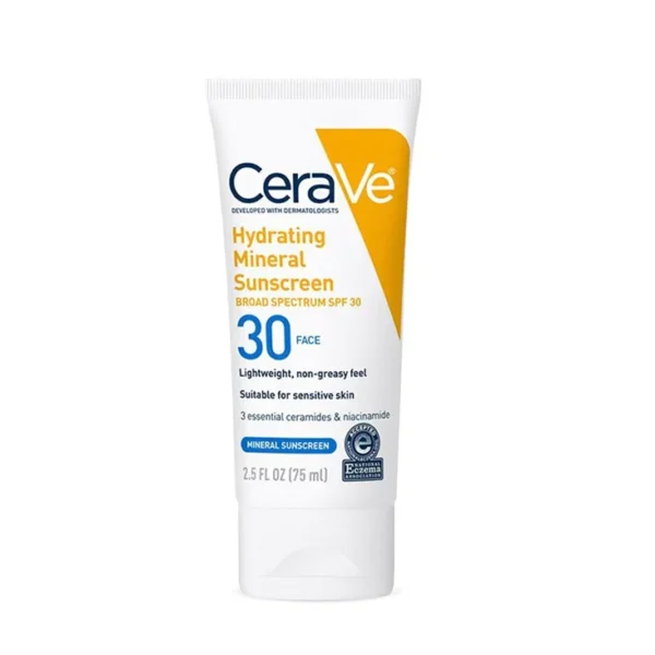 CeraVe Hydrating Mineral Sunscreen SPF 30 | 75ml*